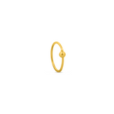 22K Gold Loop Nose Pin